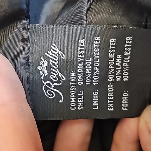 Royalty for Me Wool Blend PeaCoat. Small - Picture 7 of 7